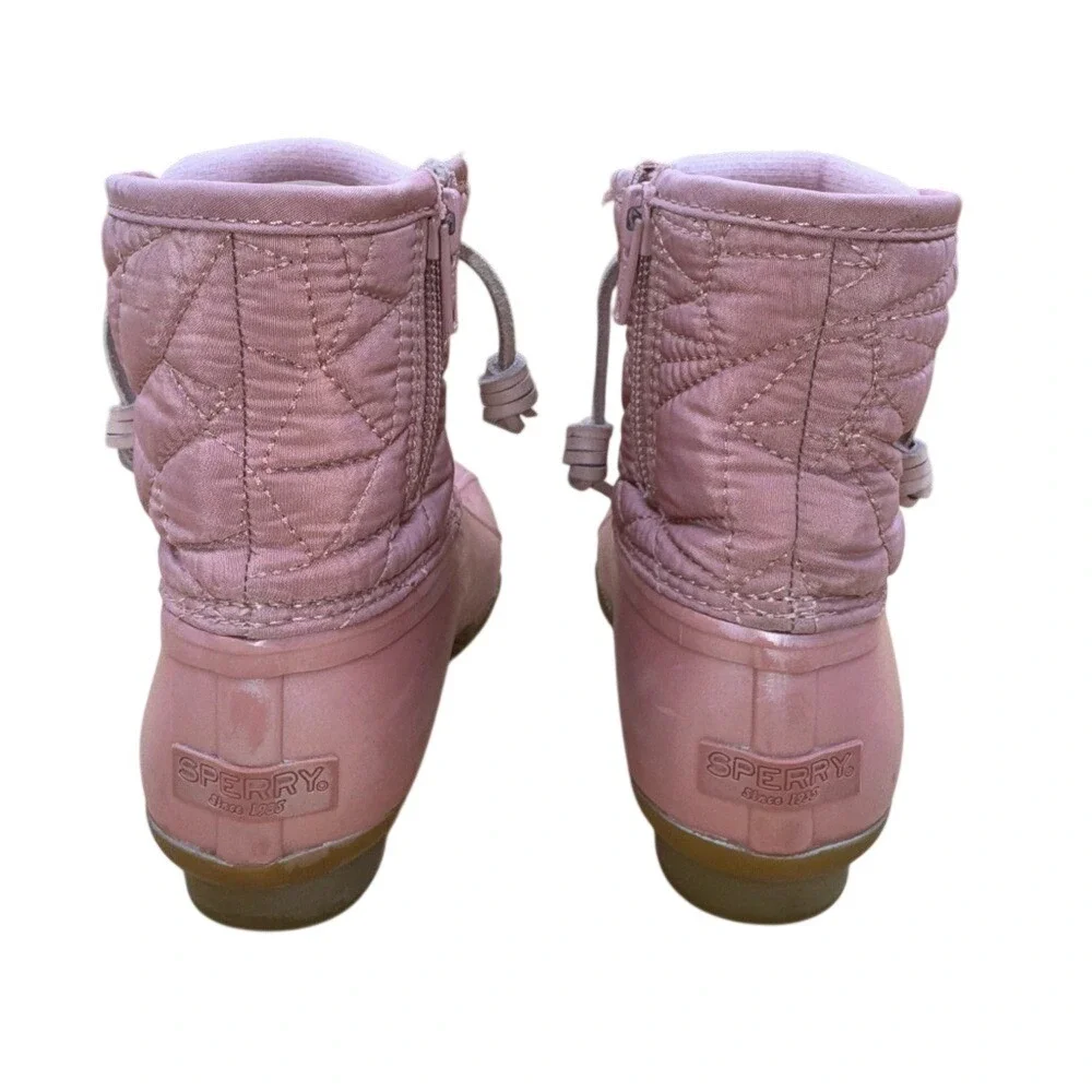 Sperry‎ Rose Pink Saltwater Duck Boot, Women's Size 1, EUC